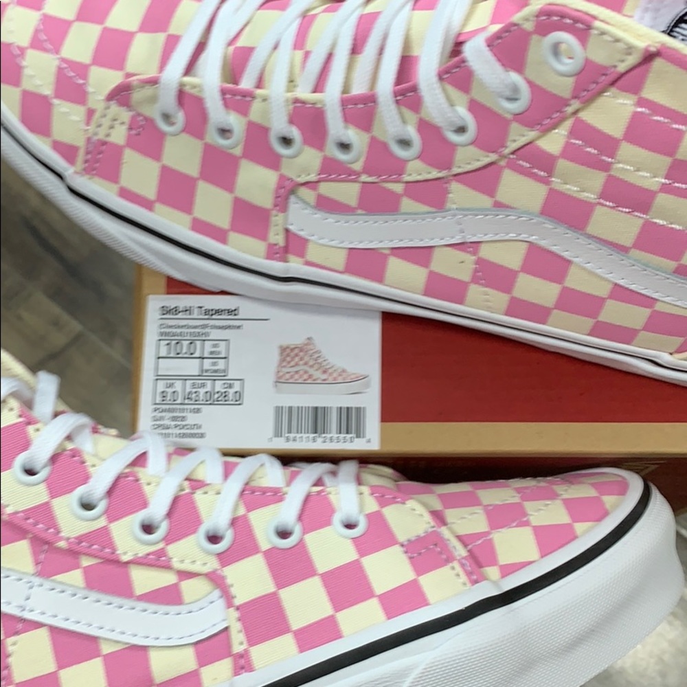 VANS Sk-8-Hi Tapered CHECKERBOARD Fchsapktrwt men’ - Picture 16 of 16